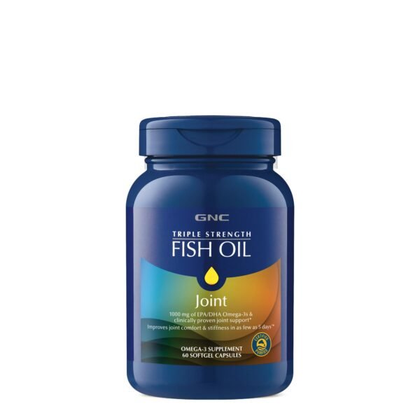 Gnc Triple Strength Fish Oil Plus Joint, Ulei De Peste Cu Suport Pentru Articulatii, 60 Cps - imagine 2