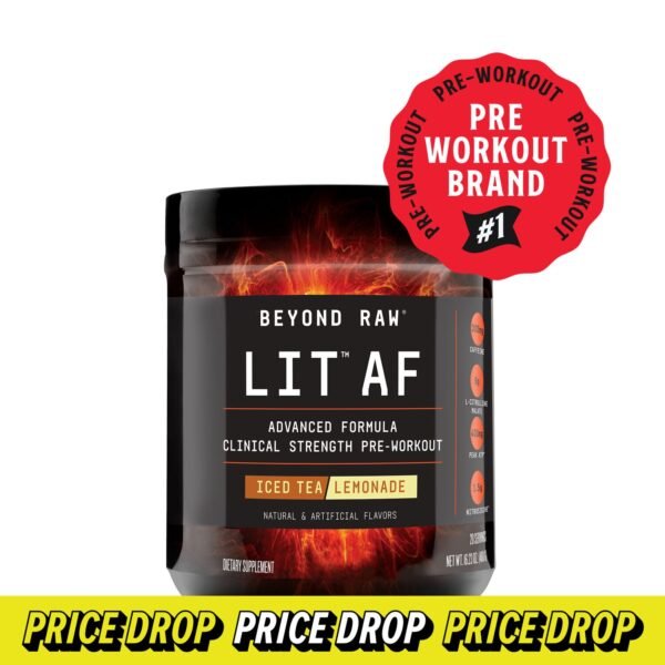 Gnc Beyond Raw Lit Af Cu Aroma De Ceai De Lamaie, 460 G - imagine 5