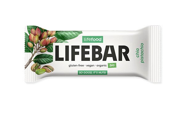 Lifebar baton cu chia si fistic, raw,