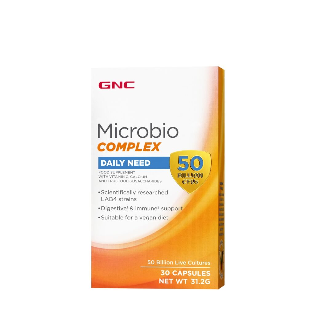 Gnc Microbio Complex Daily Need 50 Mil. Ufc, Probiotic Patentat Cu 50