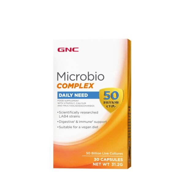 Gnc Microbio Complex Daily Need 50 Mil. Ufc, Probiotic Patentat Cu 50