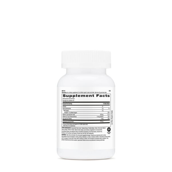 Gnc Milestones Kids Omega-3 Gummy, Acizi Grasi Omega-3 Pentru Copii 2-12 Ani, Cu Aroma Naturala De Lamaie Si Capsuni, 60 Jeleuri - imagine 2
