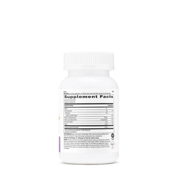 Gnc Milestones Kid’s Immune Defense Gummy, Formula Pentru Copii, Cu Aroma De Struguri, 60 Jeleuri - imagine 2