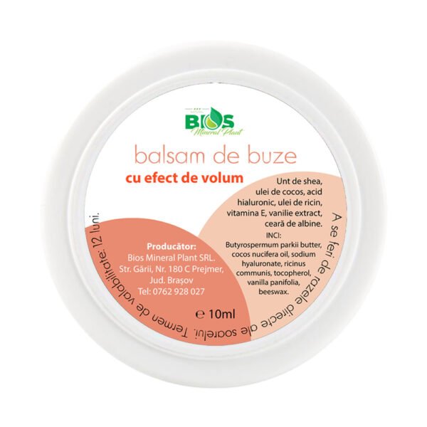 Balsam de buze cu efect de volum, 10 ml,