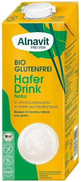 Bautura vegetala din ovaz fara gluten, bio,