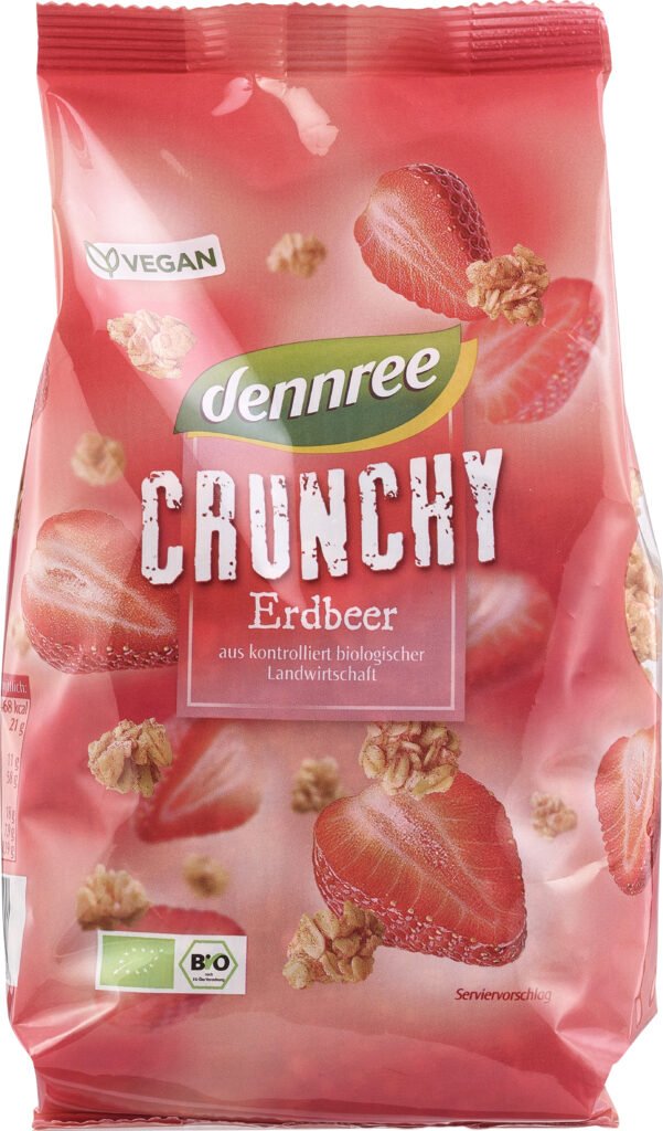 Cereale crunchy cu capsuni bio