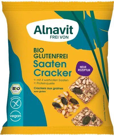 Crackers cu seminte fara gluten, bio,