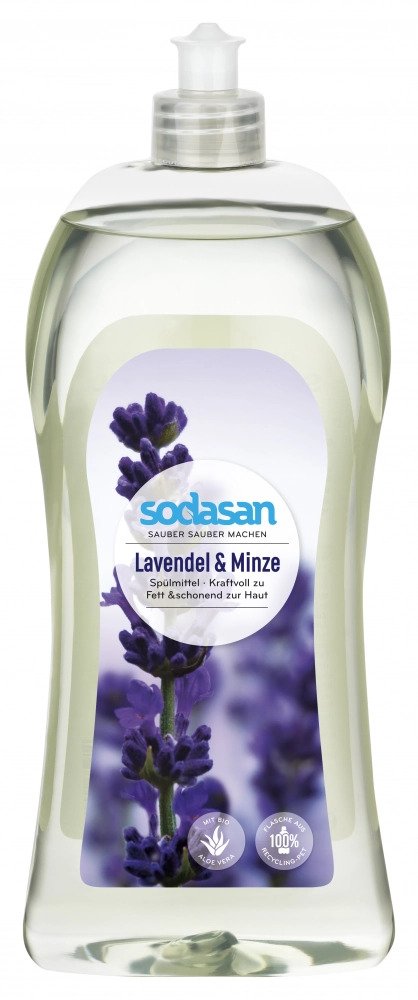 Detergent vase lichid bio lavanda si menta