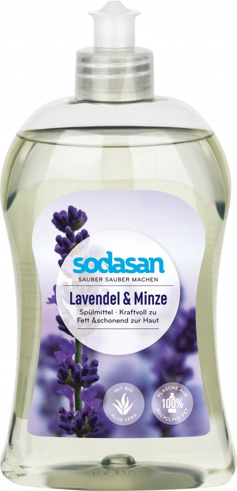 Detergent vase lichid bio lavanda si menta