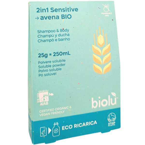 Gel de dus – sampon Sensitive bio pudra