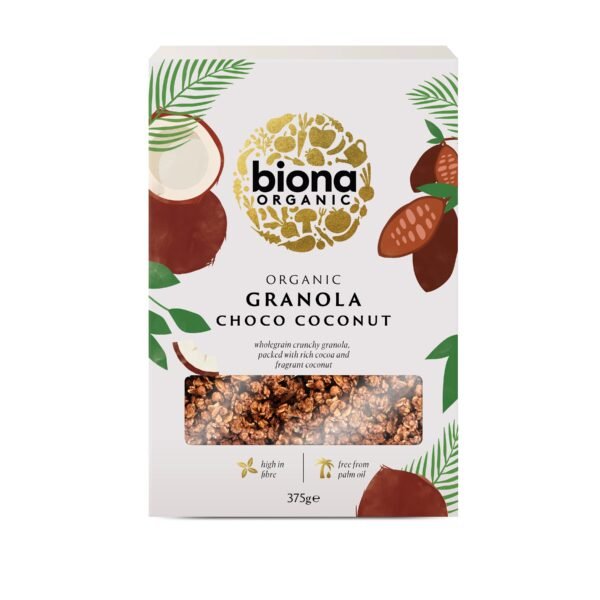 Granola cu ciocolata si cocos bio