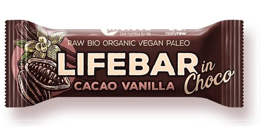 Lifebar baton cu cacao si vanilie in ciocolata