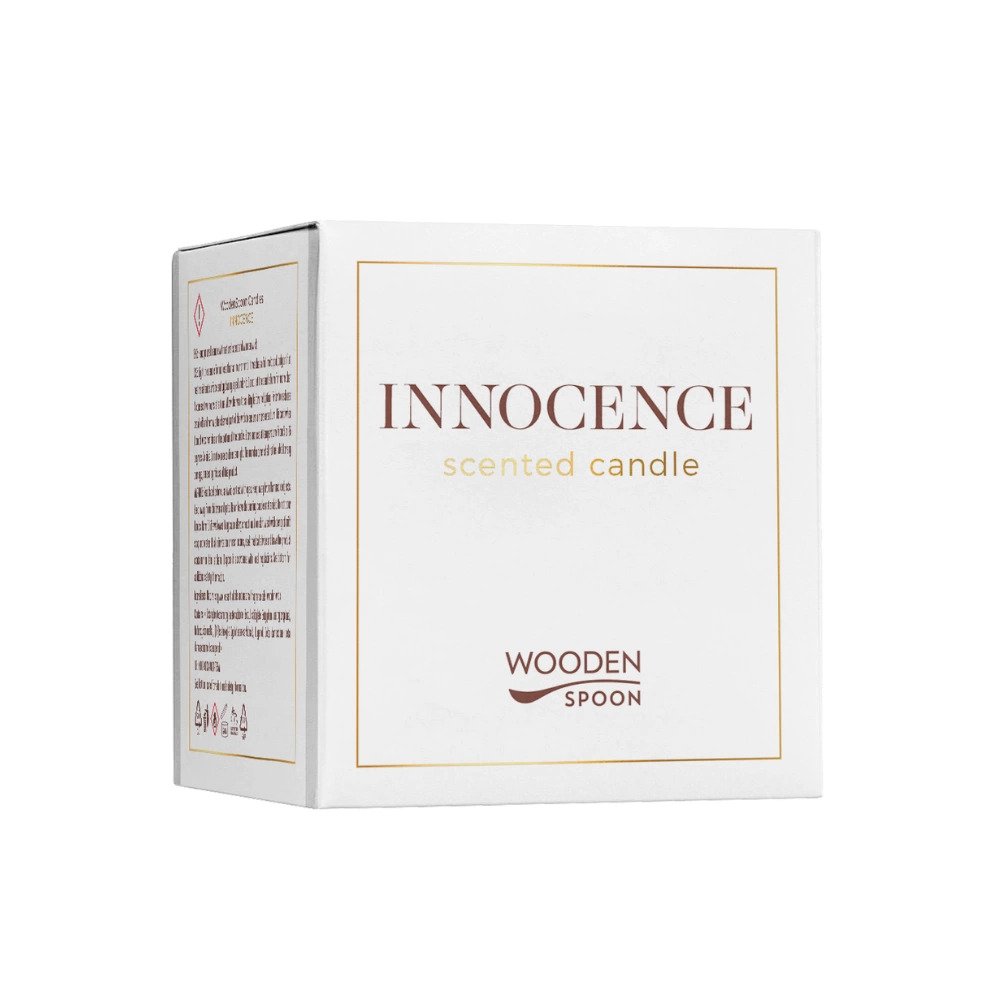 Lumanare naturala cu lemn de santal Innocence,