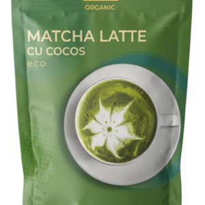 Matcha latte cu cocos bio