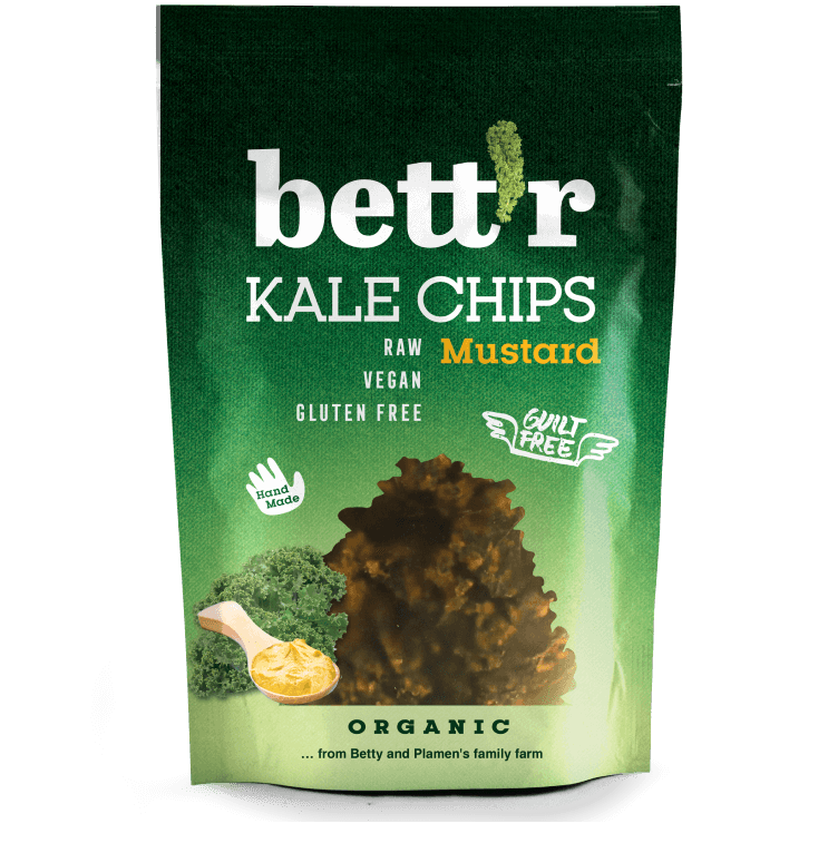 Chips din kale cu mustar raw eco