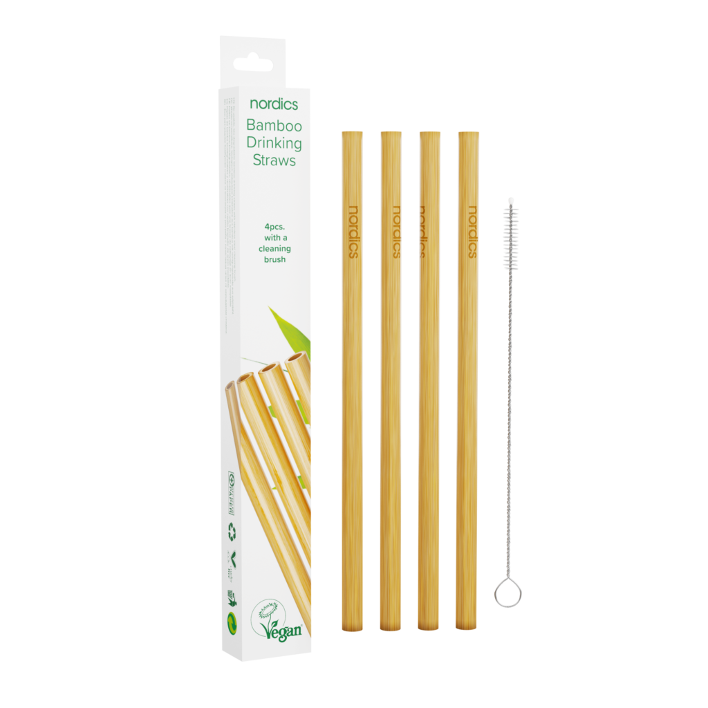 Pai din bambus pentru baut, set 4