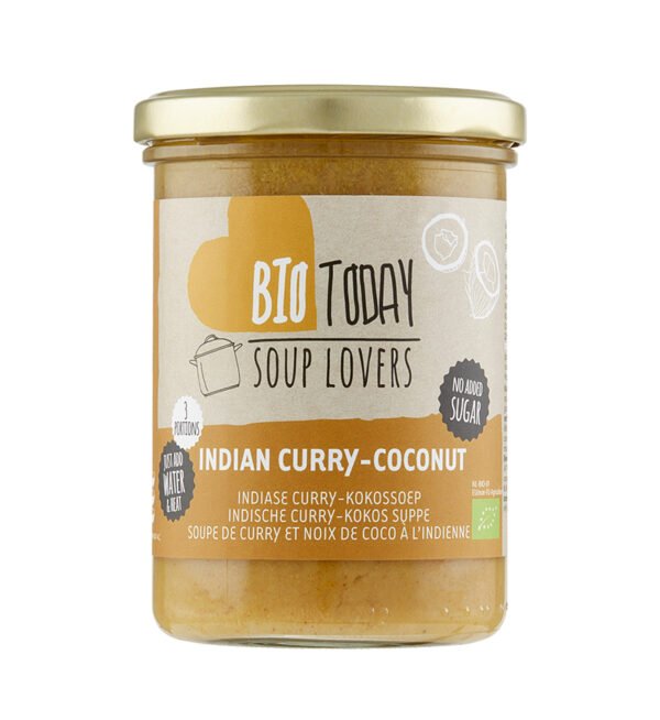 Supa crema in stil indian curry si cocos, bio,