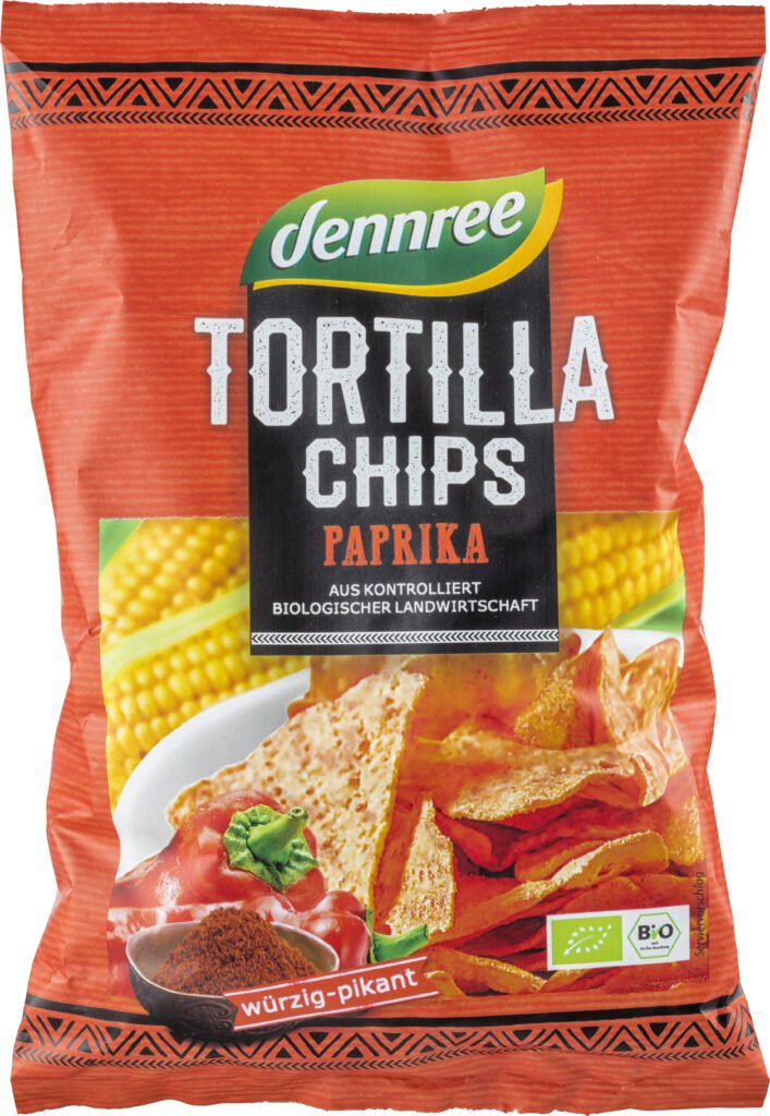 Tortilla chips cu paprika bio