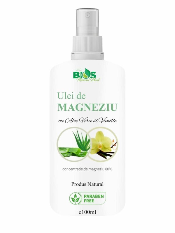 Ulei de Magneziu cu Aloe Vera si Vanilie, 100 ml