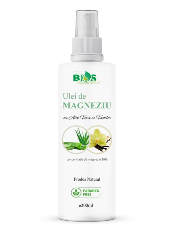 Ulei de Magneziu cu Aloe Vera si Vanilie, 200 ml