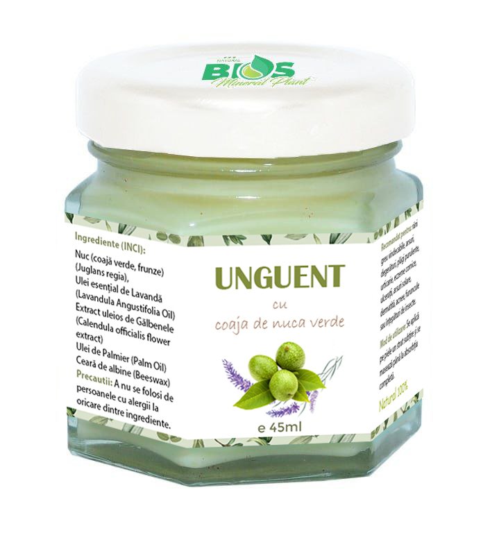 Unguent cu Coaja de Nuca Verde, 45 ml