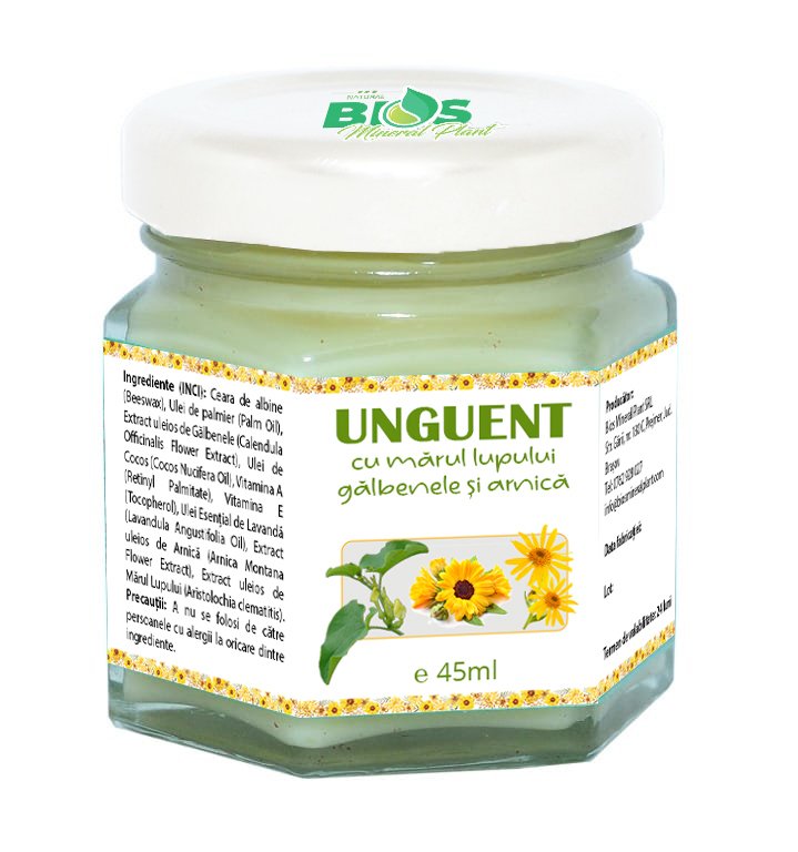 Unguent cu marul lupului, galbenele si arnica, 45ml,