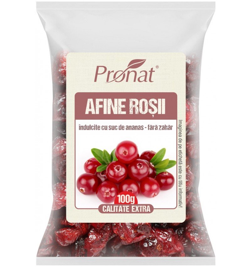 Afine rosii uscate (merisoare, cranberry),