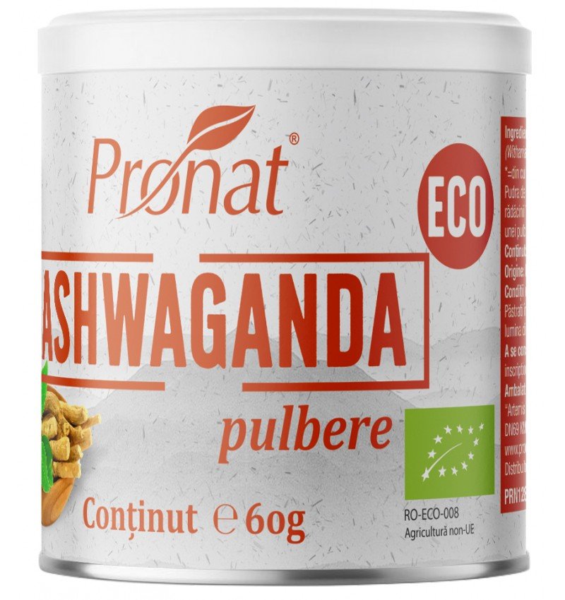 Ashwaganda bio pulbere, 60g