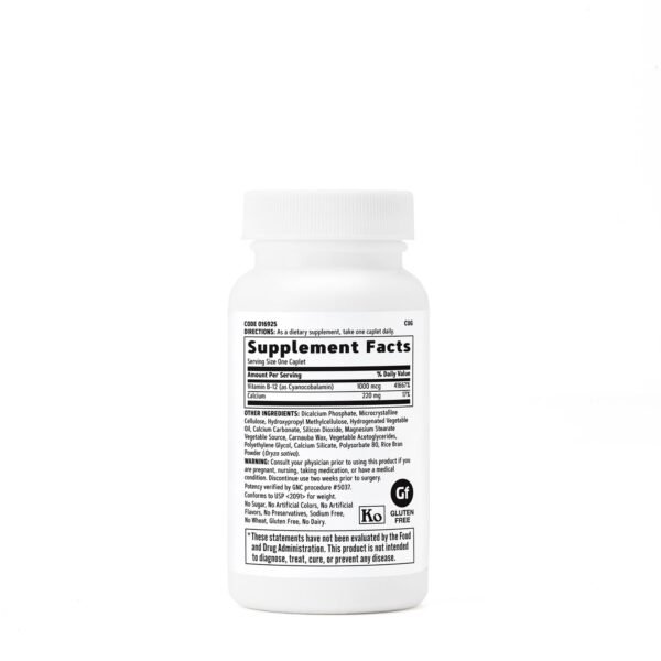 Gnc Vitamin B-12 1000 Mcg, Vitamina B-12,  90 Tb - imagine 2