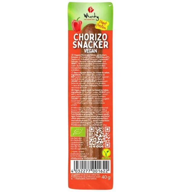 Baton bio din Seitan chorizo,