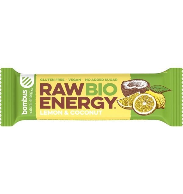 Baton energizant bio, Raw Energy, cu lamaie si nuca de