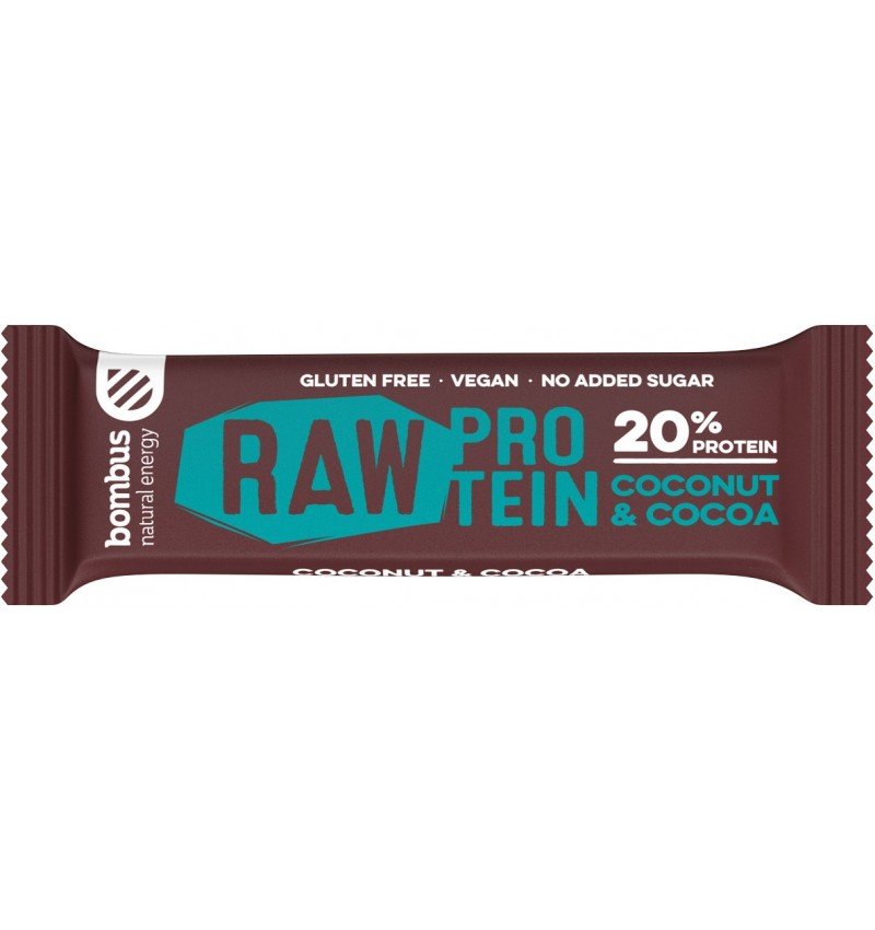 Baton proteic cu nuca de cocos si cacao, 20%