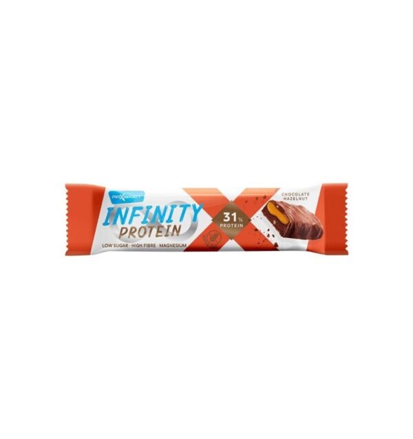 Baton proteic Infinity Protein cu ciocolata si alune de padure,