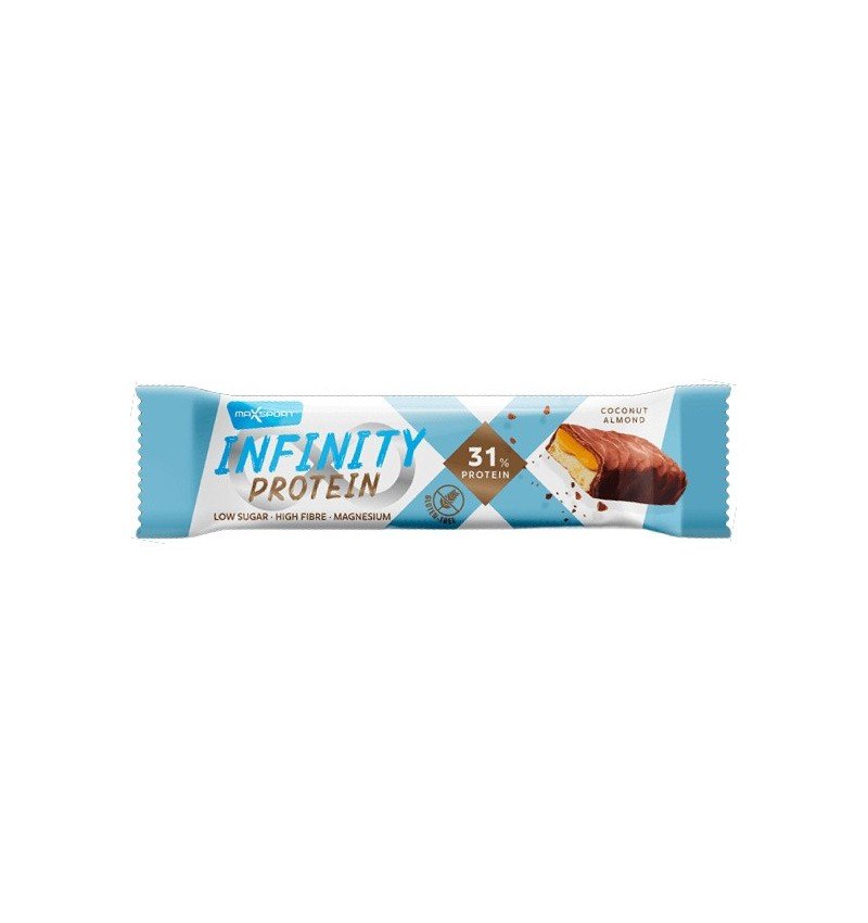 Baton proteic Infinity Protein cu nuca de cocos si migdale,