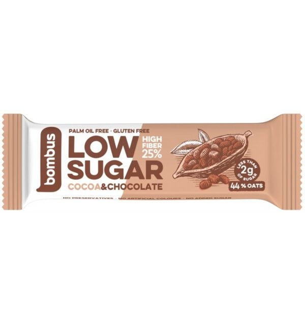 Baton proteic Low Sugar cu cacao si