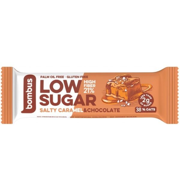 Baton proteic Low Sugar cu caramel sarat si