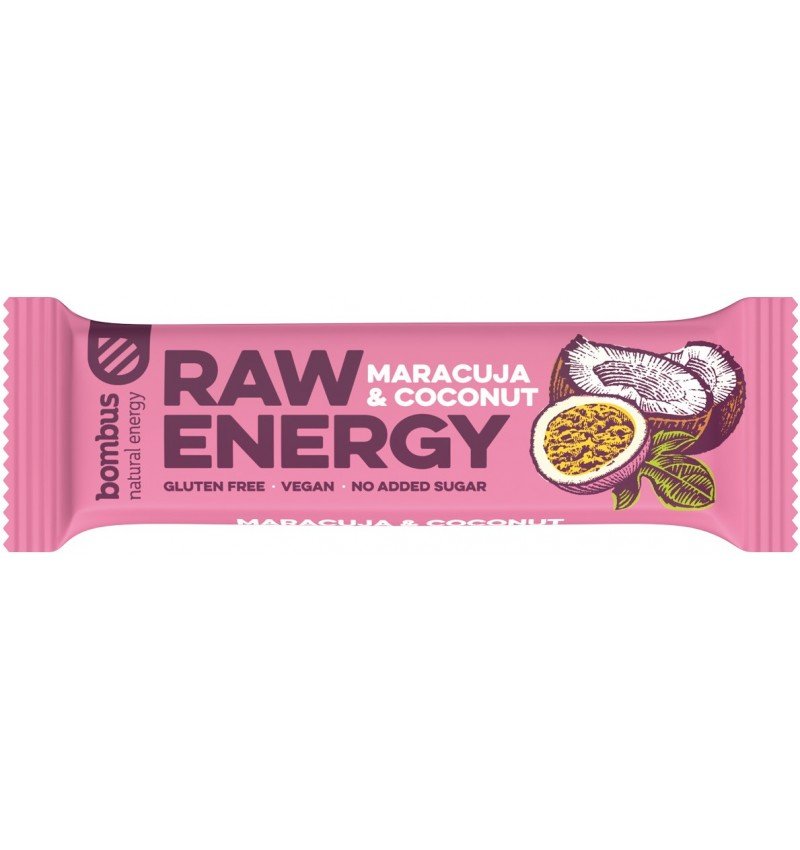 Baton proteic Raw Energy cu maracuja si nuca de