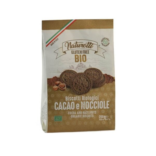 Biscuiti cu cacao si alune de padure eco, fara