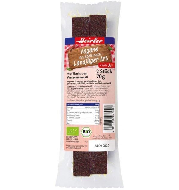 Ca si…Salam vanatoresc bio cu chili, vegan,