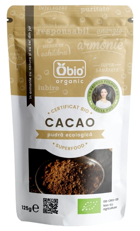 Cacao pudra raw eco 125g