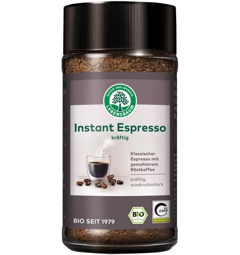 Cafea bio Instant Espresso, 100g