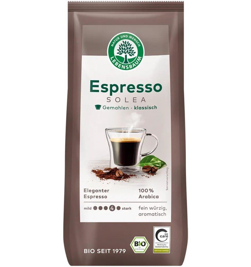 Cafea bio macinata Solea Expresso 100% Arabica,