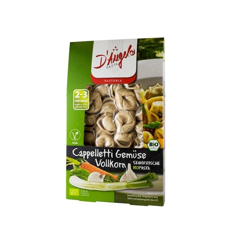 Cappelletti bio cu legume, 250g