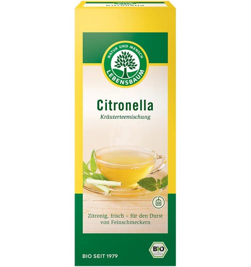 Ceai bio Citronella, 20 pliculete a 1.5g