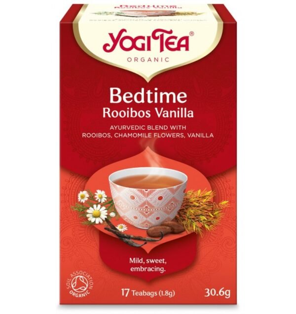 Ceai bio de Seara cu rooibos si vanilie, 17 pliculete