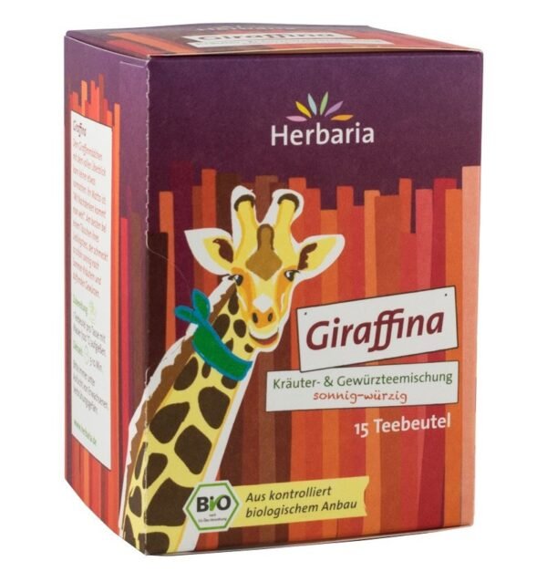 Ceai bio din plante si condimente Giraffina,