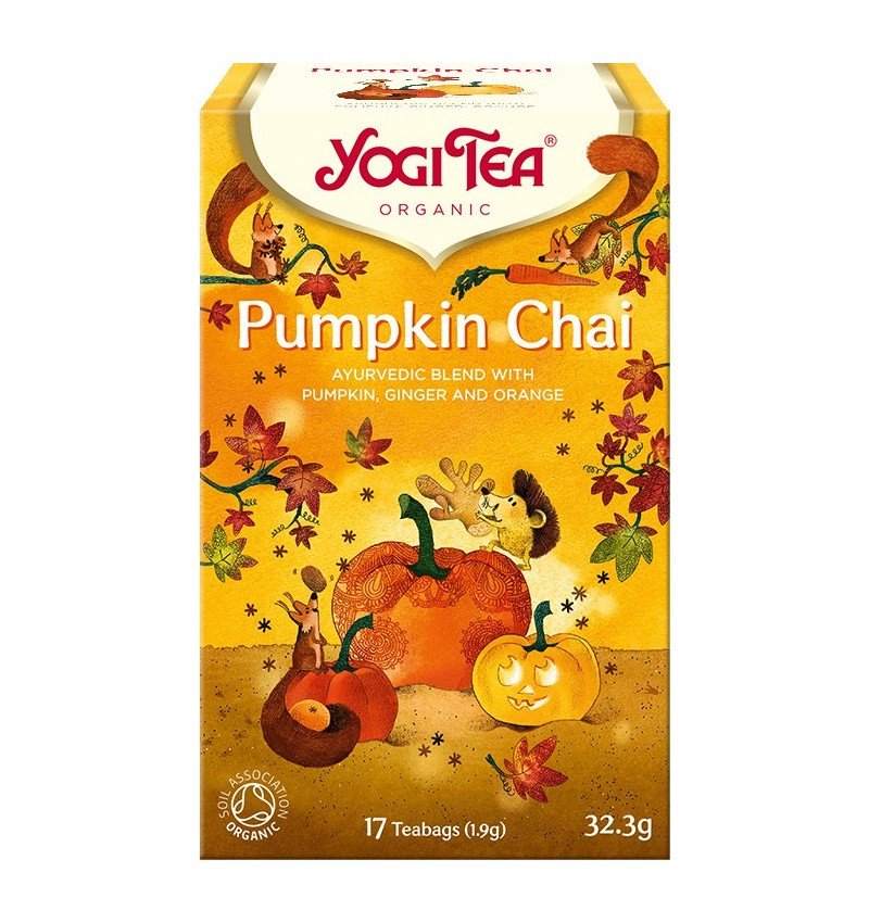 Ceai bio Gusturile Toamnei – Pumpkin Chai, 17 pliculete