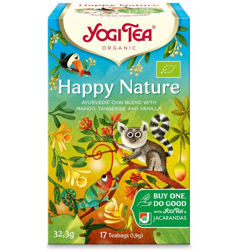 Ceai bio Happy Nature, 17 pliculete a 1,9g,