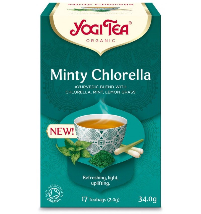 Ceai bio Menta si Chlorella, 17 pliculete x 2.0g