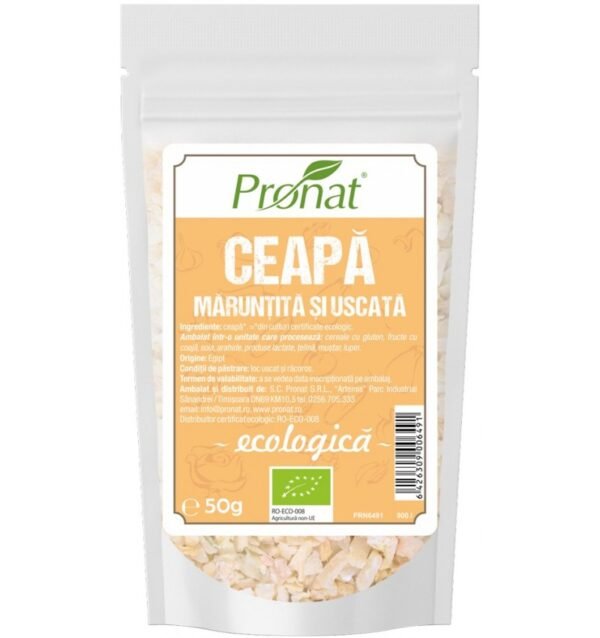 Ceapa bio maruntita si uscata,